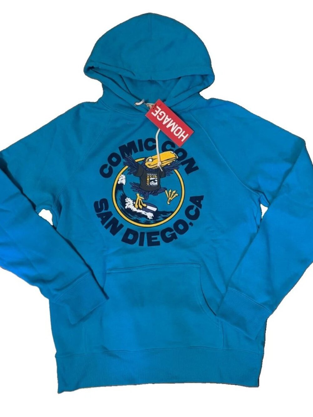 NEW San Diego Comic Con SDCC Toucan Surf Logo Hoodie Unisex - Large